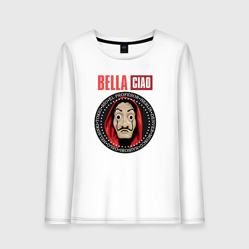 Женский лонгслив Bella ciao heroes / Белый – фото 1