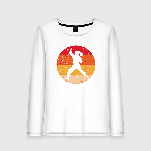 Женский лонгслив Judo girl / Белый – фото 1