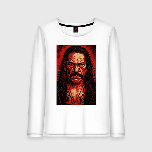 Женский лонгслив Дэнни Трехо / Белый – фото 1