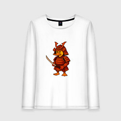 Женский лонгслив Утёнок-самурай