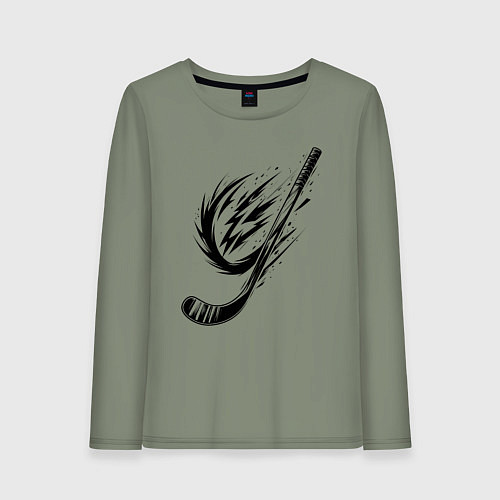 Женский лонгслив Динамичная клюшка / Авокадо – фото 1