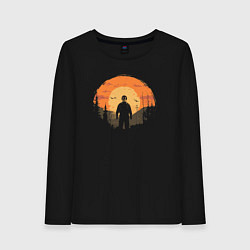 Лонгслив хлопковый женский Киллер Майкл Майерс, цвет: черный