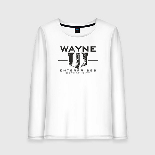 Женский лонгслив Wayne enterprices / Белый – фото 1