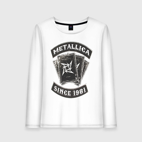 Женский лонгслив Metallica: since 1981 / Белый – фото 1