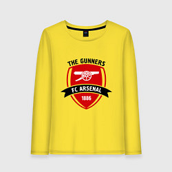 Лонгслив хлопковый женский FC Arsenal: The Gunners, цвет: желтый