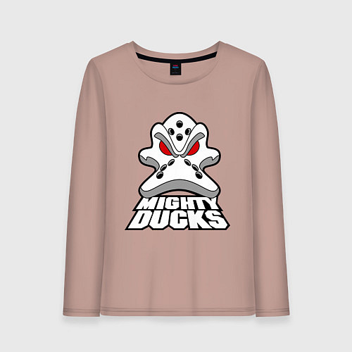 Женский лонгслив HC Anaheim Ducks / Пыльно-розовый – фото 1