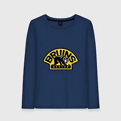 Лонгслив хлопковый женский HC Boston Bruins Label, цвет: тёмно-синий