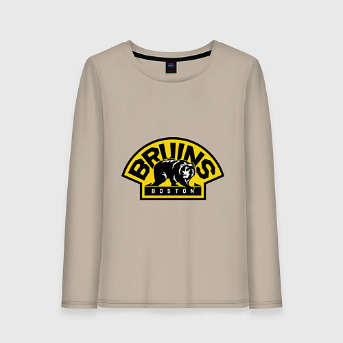 Женский лонгслив HC Boston Bruins Label / Миндальный – фото 1