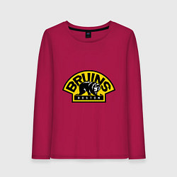 Лонгслив хлопковый женский HC Boston Bruins Label, цвет: маджента