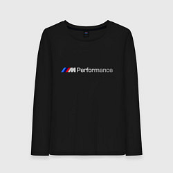 Лонгслив хлопковый женский BMW Performance, цвет: черный