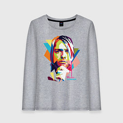 Женский лонгслив Kurt Cobain: Colors