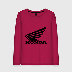 Лонгслив хлопковый женский Honda Motor, цвет: маджента