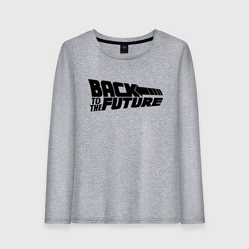 Женский лонгслив Back to the future / Меланж – фото 1