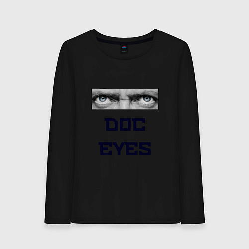 Женский лонгслив Doc Eyes / Черный – фото 1