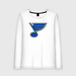 Лонгслив хлопковый женский St Louis Blues, цвет: белый