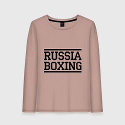 Женский лонгслив Russia boxing