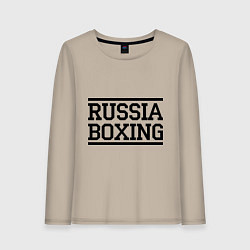 Женский лонгслив Russia boxing