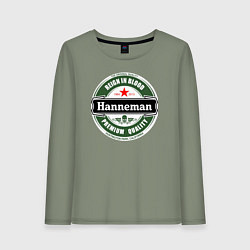 Лонгслив хлопковый женский Hanneman, цвет: авокадо