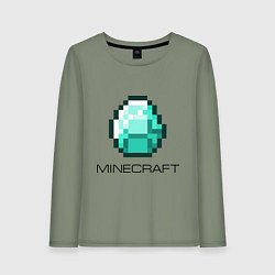 Лонгслив хлопковый женский Minecraft Diamond, цвет: авокадо