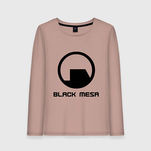 Женский лонгслив Black Mesa: Logo / Пыльно-розовый – фото 1