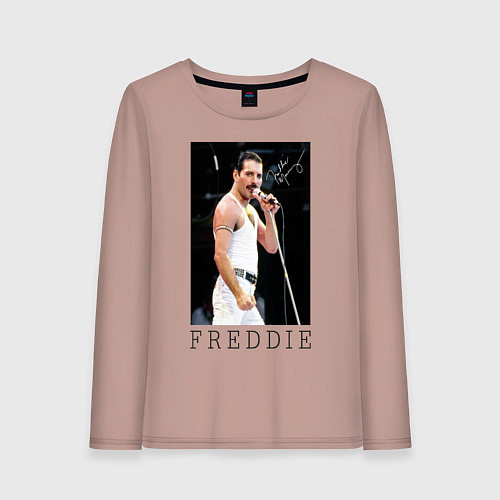 Женский лонгслив Queen: Freddie / Пыльно-розовый – фото 1