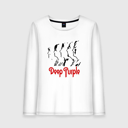 Женский лонгслив Deep Purple: Faces / Белый – фото 1