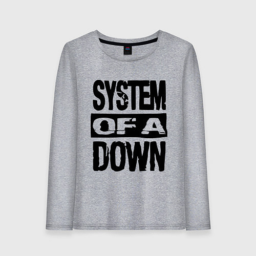 Женский лонгслив System Of A Down / Меланж – фото 1