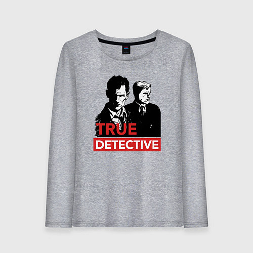 Женский лонгслив True Detective / Меланж – фото 1