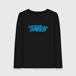 Лонгслив хлопковый женский Need for speed, цвет: черный
