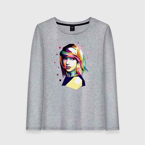 Женский лонгслив Taylor Swift Art / Меланж – фото 1