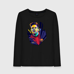 Женский лонгслив Messi Art