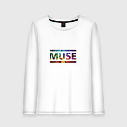 Лонгслив хлопковый женский Muse Colour, цвет: белый