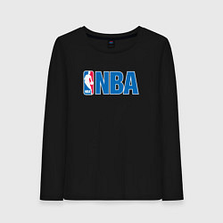 Лонгслив хлопковый женский NBA, цвет: черный