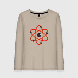 Лонгслив хлопковый женский Atomic Heart: Nuclear, цвет: миндальный