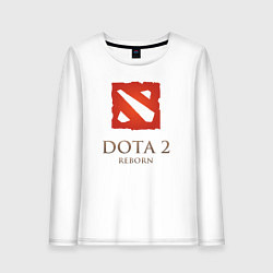 Лонгслив хлопковый женский Dota 2: Reborn, цвет: белый