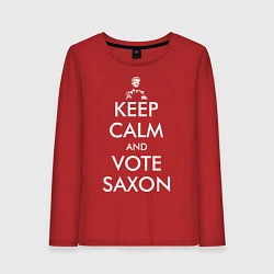 Женский лонгслив Keep Calm & Vote Saxon