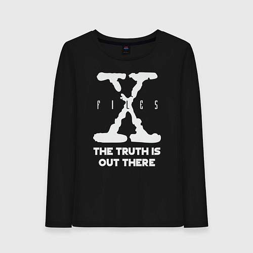 Женский лонгслив X-Files: Truth is out there / Черный – фото 1