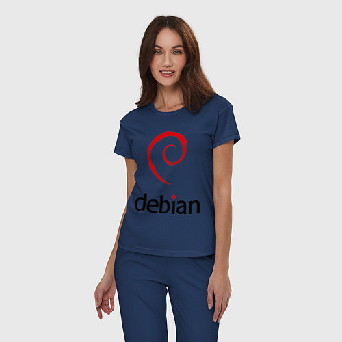 Женская пижама Debian / Тёмно-синий – фото 3