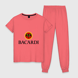 Пижама хлопковая женская Bacardi, цвет: коралловый