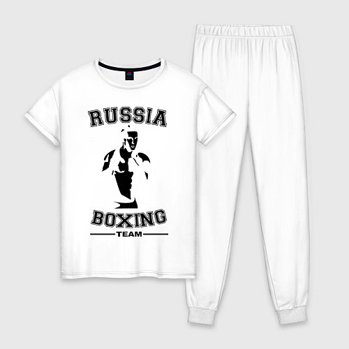 Женская пижама Russia Boxing Team / Белый – фото 1