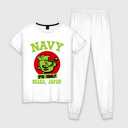 Женская пижама Navy: Po-1967 / Белый – фото 1