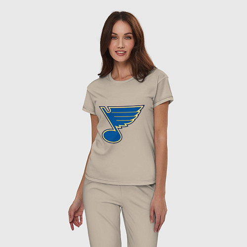 Женская пижама St Louis Blues / Миндальный – фото 3