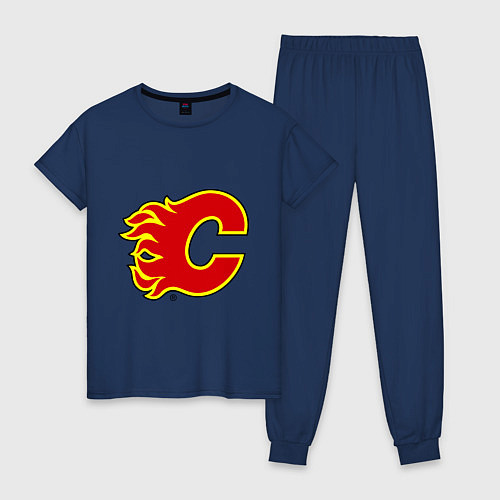 Женская пижама Calgary Flames / Тёмно-синий – фото 1