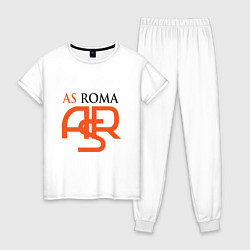 Пижама хлопковая женская Roma ASR, цвет: белый