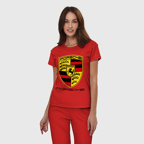 Женская пижама Porsche Stuttgart / Красный – фото 3