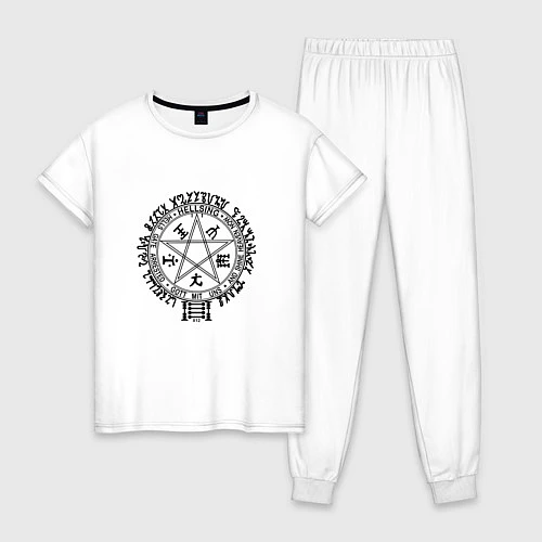 Женская пижама Hellsing Pentagram / Белый – фото 1