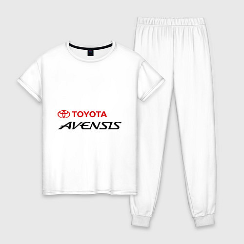 Женская пижама Toyota Avensis / Белый – фото 1