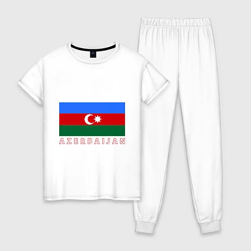 Женская пижама Азербайджан / Белый – фото 1