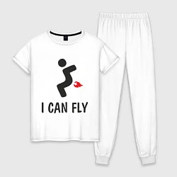 Женская пижама I can fly - Я умею летать