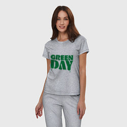 Пижама хлопковая женская Green Day, цвет: меланж — фото 2